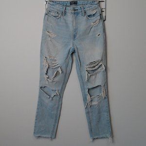 High Rise Abercrombie&Fitch Distressed Jeans